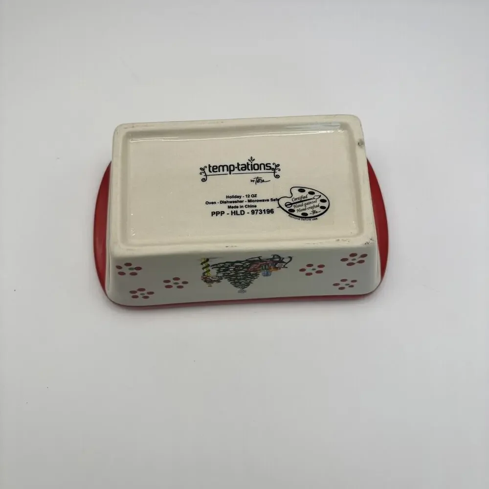 Temptations By Tara Mini Loaf Pan Christmas Holiday Motif Bakeware whimsical ￼